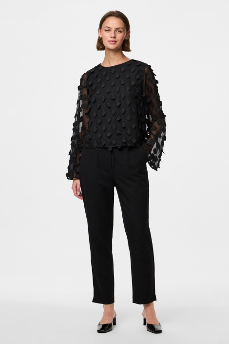Pieces pcdivah ls o-neck top wvn d2d